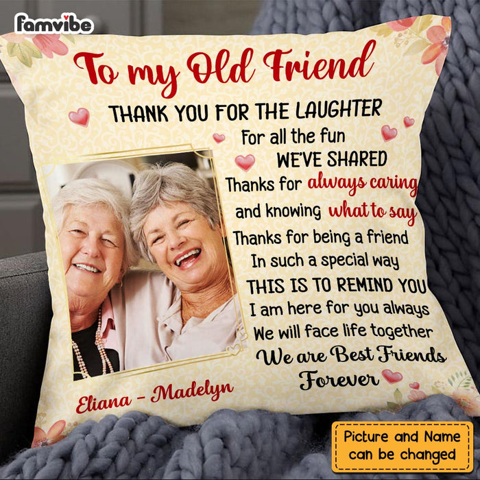 Personalized Thank For Old Friends Forever Pillow OB212 32O58 1