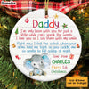 Personalized To My Daddy Baby First Christmas Elephant Circle Ornament OB214 58O34 1