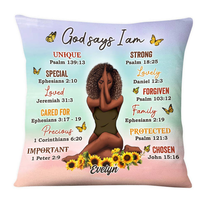 Personalized Daughter God Says Pillow OB223 36O28 1