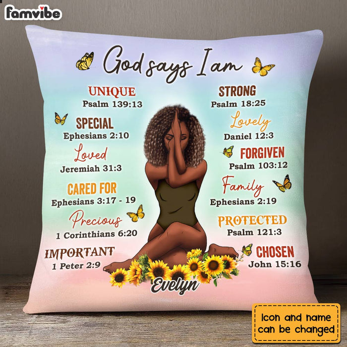 Personalized Daughter God Says Pillow OB223 36O28 1
