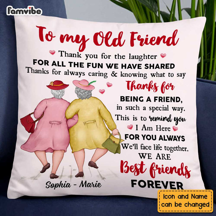 Personalized Old Friends Pillow OB211 85O47 1