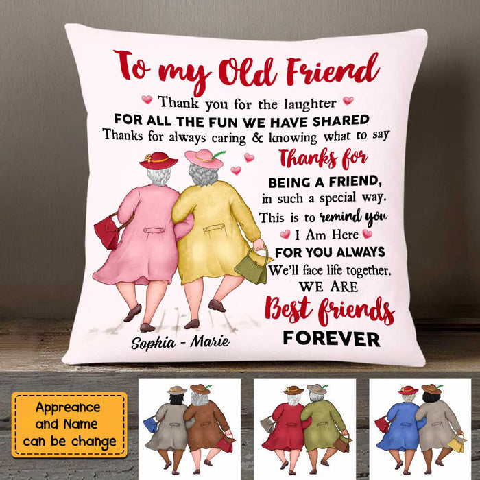 Personalized Old Friends Pillow OB211 85O47 1