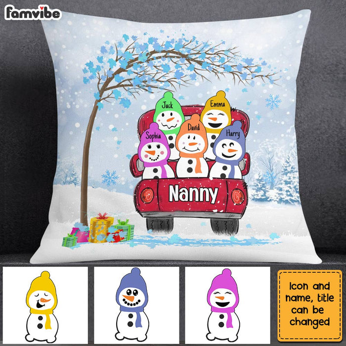 Personalized Grandma Snowman Pillow OB51 85O28 1