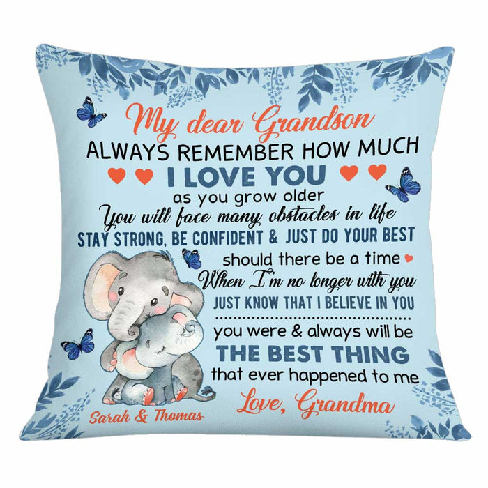 Personalized My Grandson Pillow OB211 36O34 1
