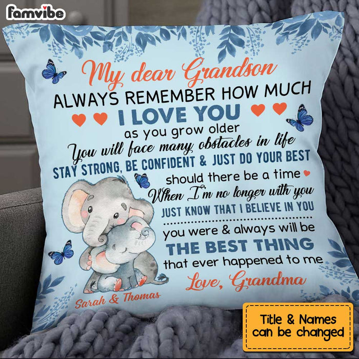 Personalized My Grandson Pillow OB211 36O34 1