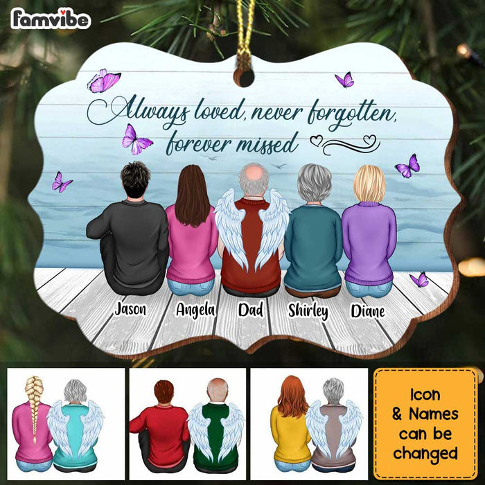 Personalized Memo Always Loved Never Forgotten Forever Missed Benelux Ornament OB213 32O34 1