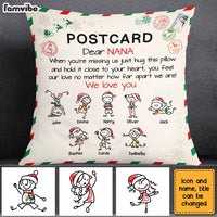 Personalized Postcard To Grandma Hug This Christmas Pillow OB212 23O28 thumb 1