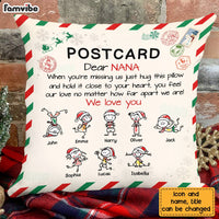 Personalized Postcard To Grandma Hug This Christmas Pillow OB212 23O28 thumb 1