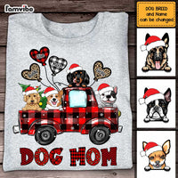 Personalized Dog Mom Christmas Truck Buffalo Plaid Shirt - Hoodie - Sweatshirt OB221 58O47 thumb 1