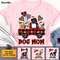 Personalized Dog Mom Christmas Truck Buffalo Plaid Shirt - Hoodie - Sweatshirt OB221 58O47 thumb 1