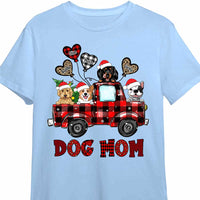 Personalized Dog Mom Christmas Truck Buffalo Plaid Shirt - Hoodie - Sweatshirt OB221 58O47 thumb 1