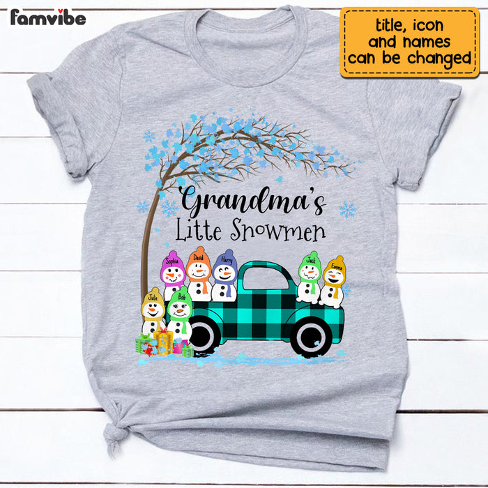 Personalized Grandma's Little Snowmen Shirt - Hoodie - Sweatshirt OB223 30O69 1