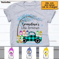 Personalized Grandma's Little Snowmen Shirt - Hoodie - Sweatshirt OB223 30O69 thumb 1