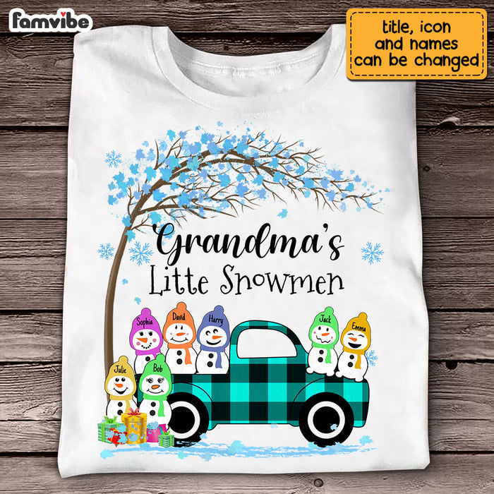 Personalized Grandma's Little Snowmen Shirt - Hoodie - Sweatshirt OB223 30O69 1