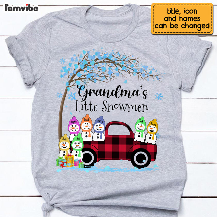 Personalized Grandma's Little Snowmen Shirt - Hoodie - Sweatshirt OB223 30O69 1