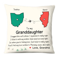 Personalized To My Granddaughter Hug This Long Distance Pillow OB223 23O28 thumb 1