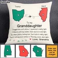 Personalized To My Granddaughter Hug This Long Distance Pillow OB223 23O28 thumb 1