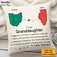 Personalized To My Granddaughter Hug This Long Distance Pillow OB223 23O28 thumb 1