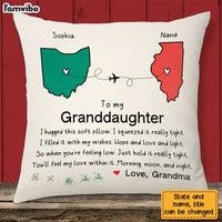 Personalized To My Granddaughter Hug This Long Distance Pillow OB223 23O28 thumb 1
