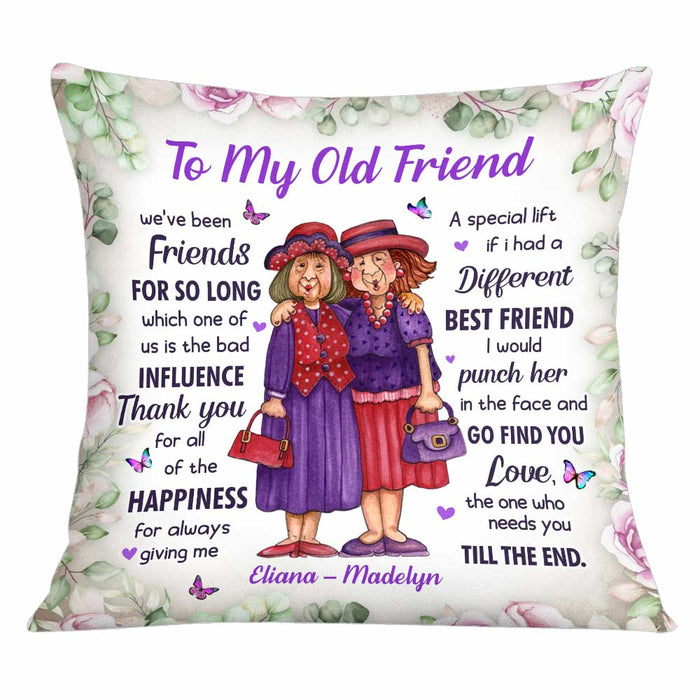 Personalized Old Friends Thank You Friendship Pillow OB243 58O34 1