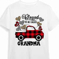Personalized Blessed To Be Called Buffalo Plaid Christmas Truck Shirt - Hoodie - Sweatshirt OB228 58O47 thumb 1