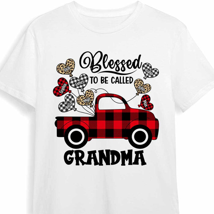 Personalized Blessed To Be Called Buffalo Plaid Christmas Truck Shirt - Hoodie - Sweatshirt OB228 58O47 1