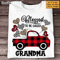Personalized Blessed To Be Called Buffalo Plaid Christmas Truck Shirt - Hoodie - Sweatshirt OB228 58O47 thumb 1