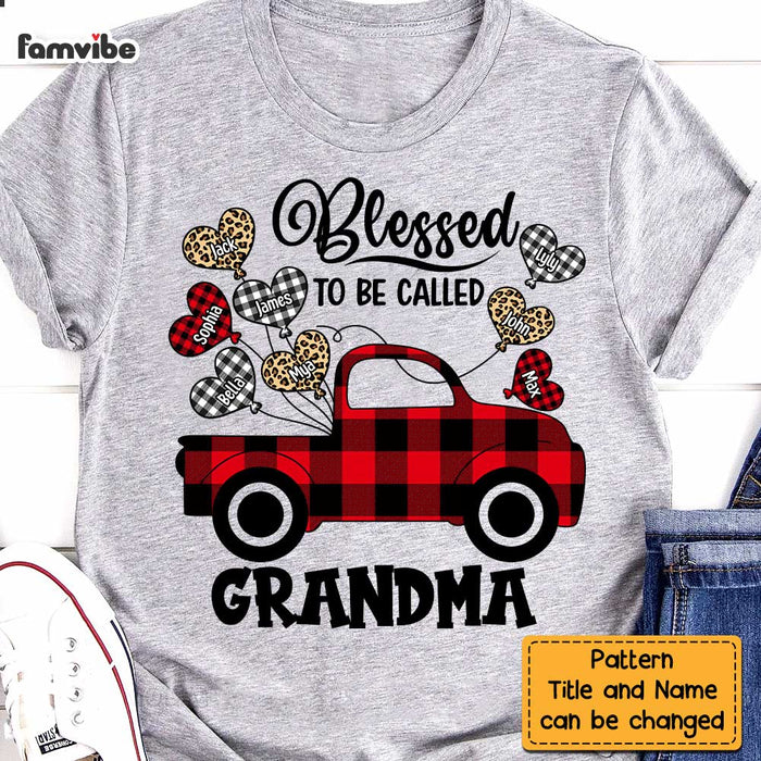 Personalized Blessed To Be Called Buffalo Plaid Christmas Truck Shirt - Hoodie - Sweatshirt OB228 58O47 1