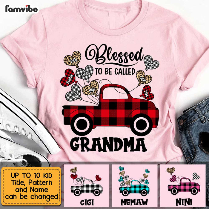 Personalized Blessed To Be Called Buffalo Plaid Christmas Truck Shirt - Hoodie - Sweatshirt OB228 58O47 1