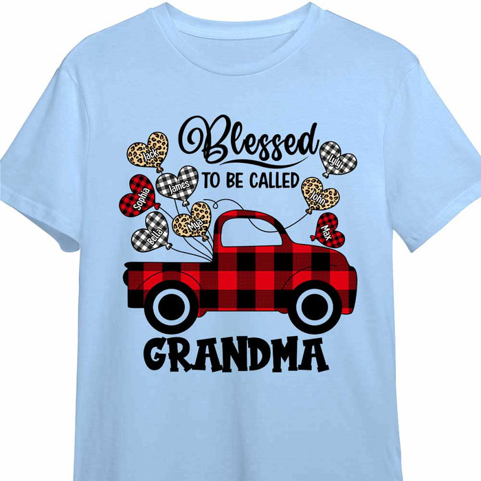 Personalized Blessed To Be Called Buffalo Plaid Christmas Truck Shirt - Hoodie - Sweatshirt OB228 58O47 1