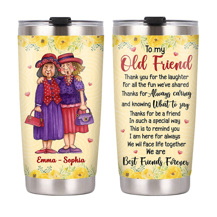 Personalized Old Friends Steel Tumbler OB212 36O28 1