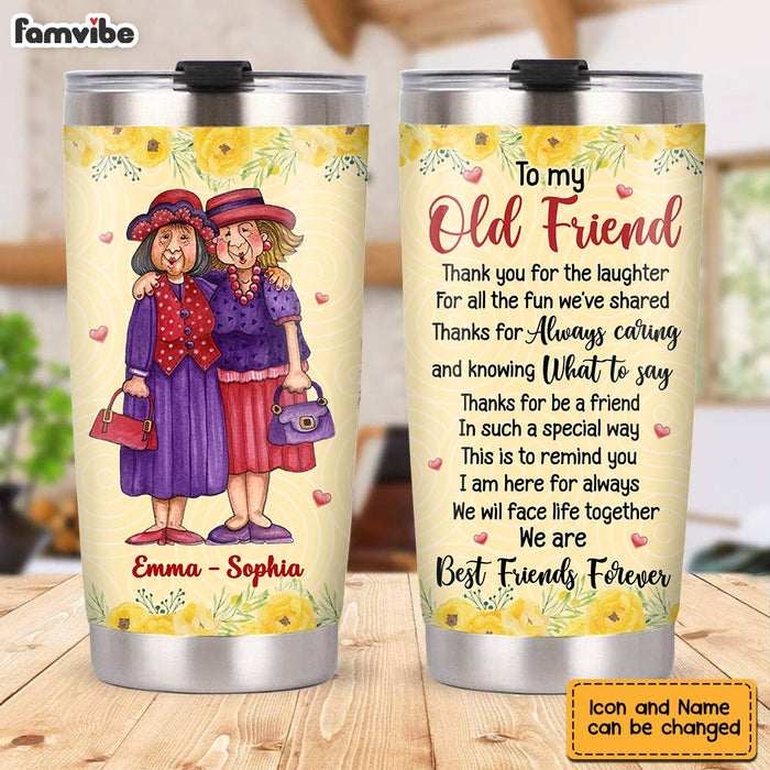 Personalized Old Friends Steel Tumbler OB212 36O28 1