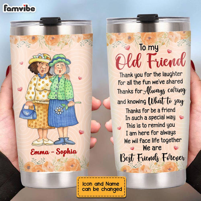 Personalized Old Friends Steel Tumbler OB212 36O28 1