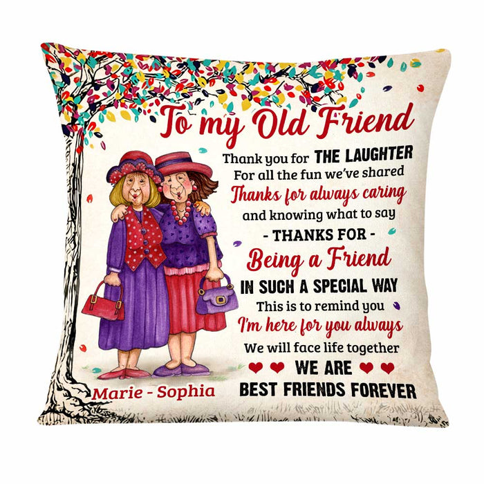 Personalized Thank For Old Friends Forever Pillow OB241 32O47 1