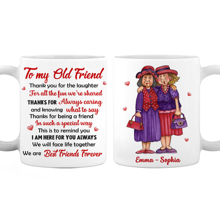 Personalized Old Friends Thank You Friendship Mug OB241 58O28 1