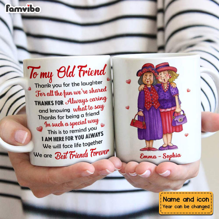 Personalized Old Friends Thank You Friendship Mug OB241 58O28 1