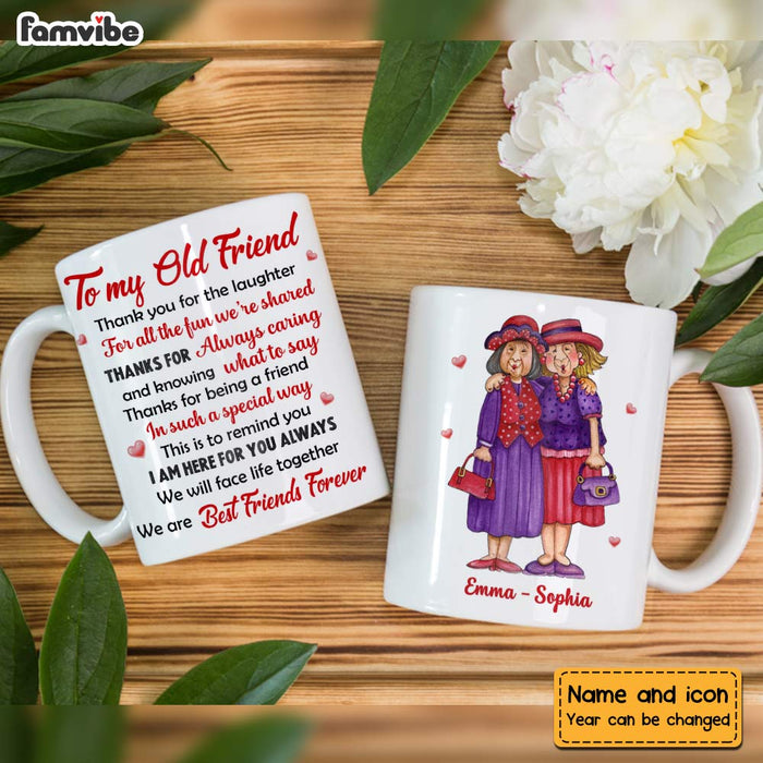 Personalized Old Friends Thank You Friendship Mug OB241 58O28 1
