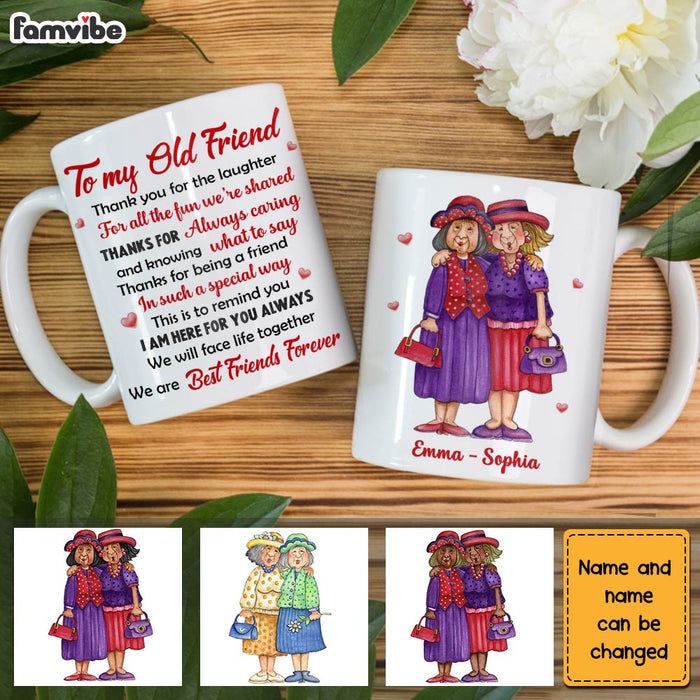 Personalized Old Friends Thank You Friendship Mug OB241 58O28 1