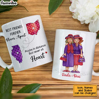 Personalized Old Friends  Sisters Long Distance Mug OB222 85O34 thumb 1