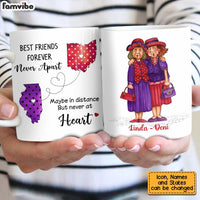 Personalized Old Friends  Sisters Long Distance Mug OB222 85O34 thumb 1