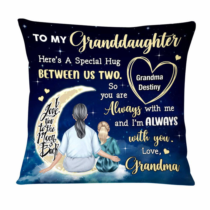 Personalized Granddaughter Always With You Hug Pillow OB222 32O47 1