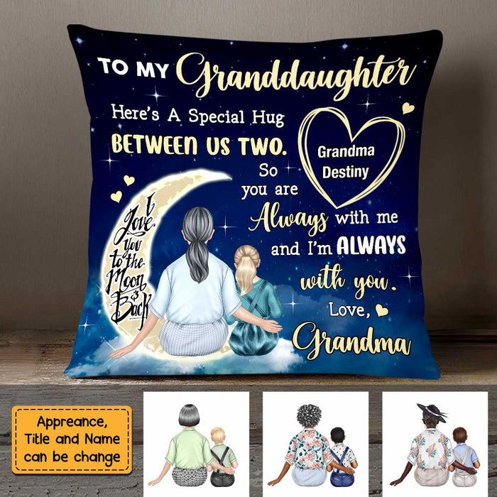 Personalized Granddaughter Always With You Hug Pillow OB222 32O47 1