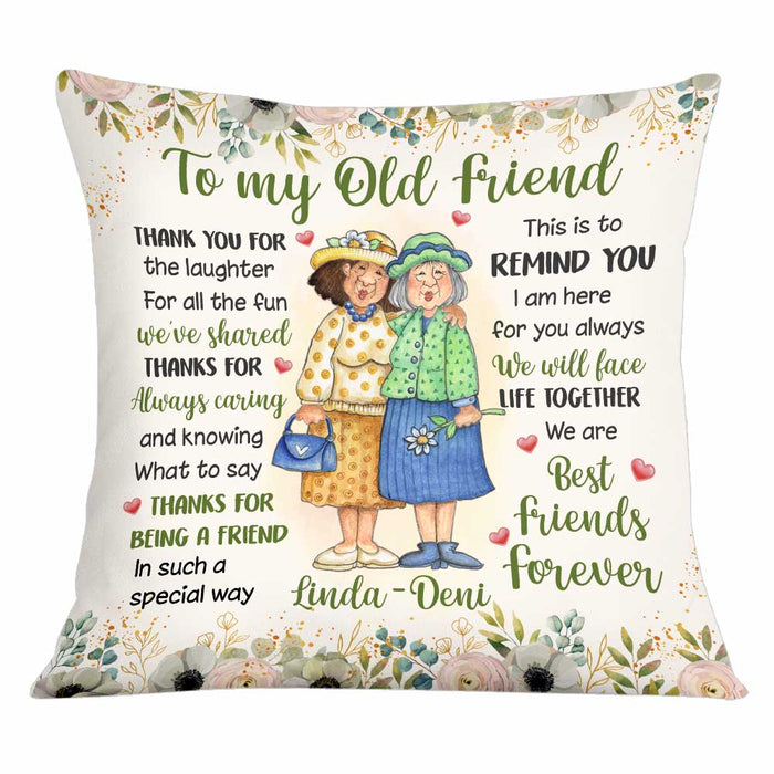 Personalized To My Old Friend Pillow OB241 23O34 1