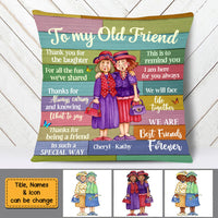 Personalized Thank For Old Friends Forever Pillow OB252 32O58 thumb 1