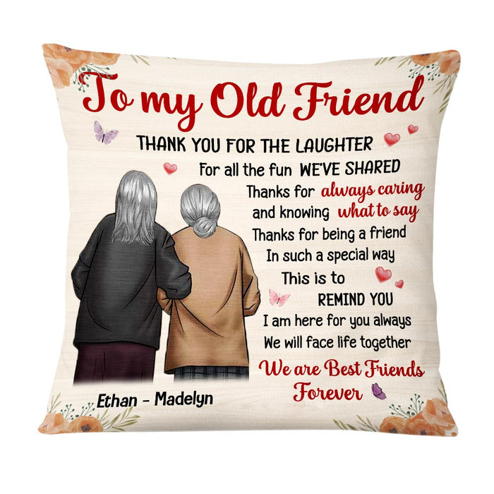 Personalized Old Friend Pillow OB252 36O58 1