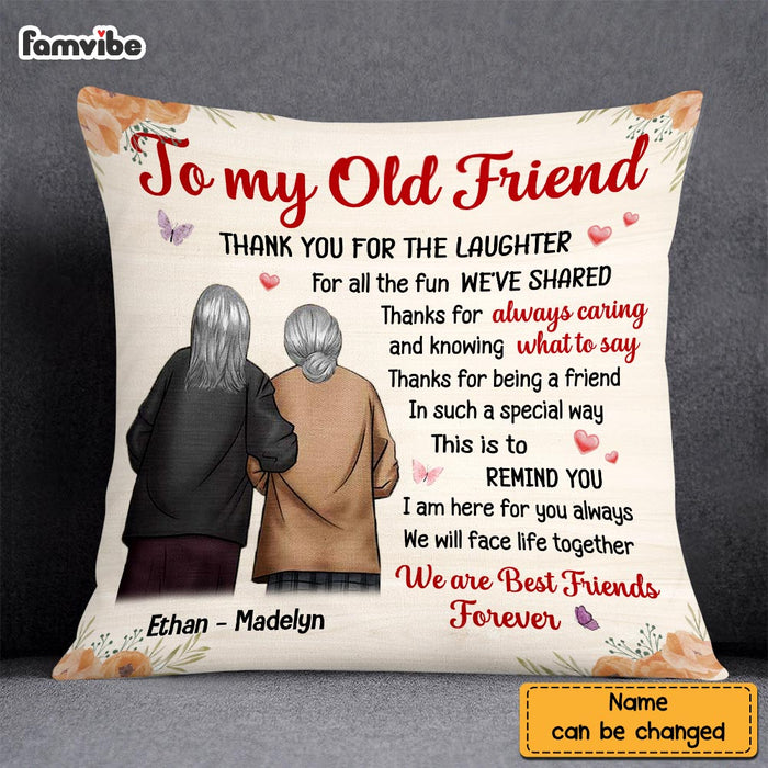 Personalized Old Friend Pillow OB252 36O58 1