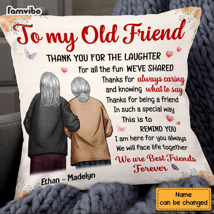 Personalized Old Friend Pillow OB252 36O58 1