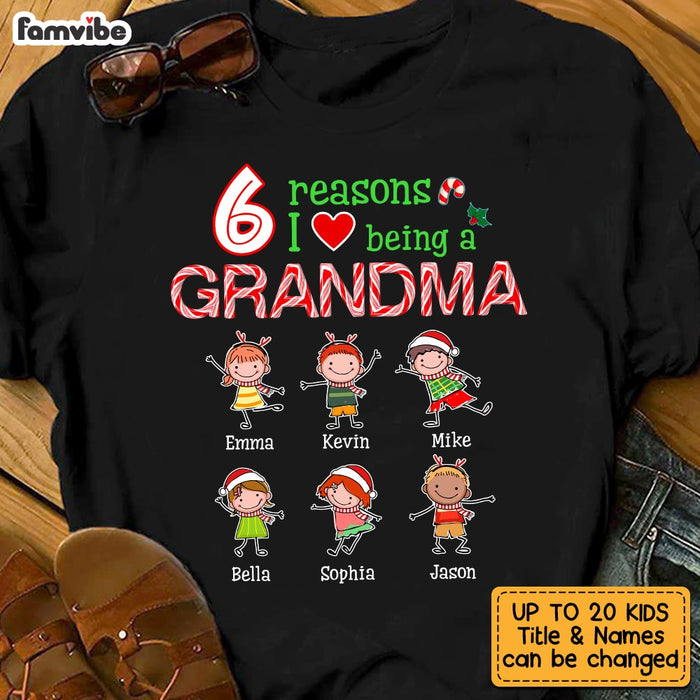 Personalized Reasons I Love Being Grandma Shirt - Hoodie - Sweatshirt OB252 30O53 1