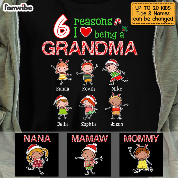 Personalized Reasons I Love Being Grandma Shirt - Hoodie - Sweatshirt OB252 30O53 1