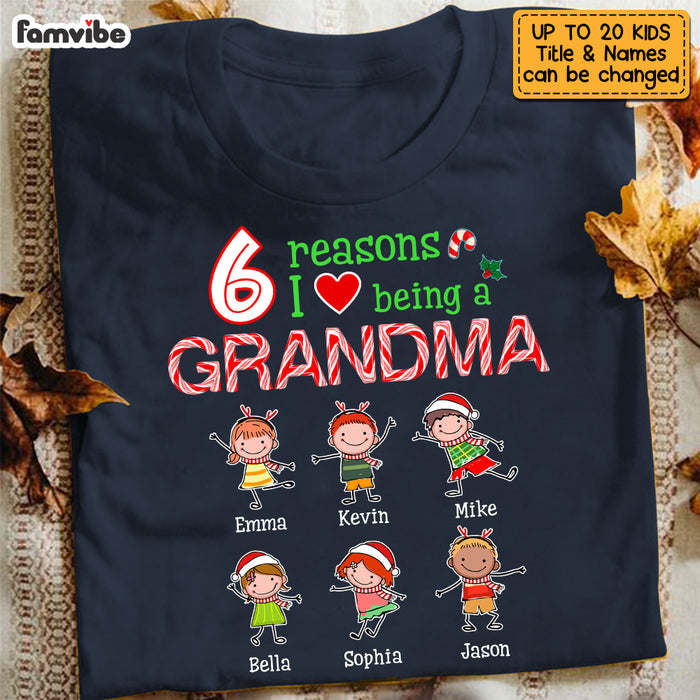 Personalized Reasons I Love Being Grandma Shirt - Hoodie - Sweatshirt OB252 30O53 1